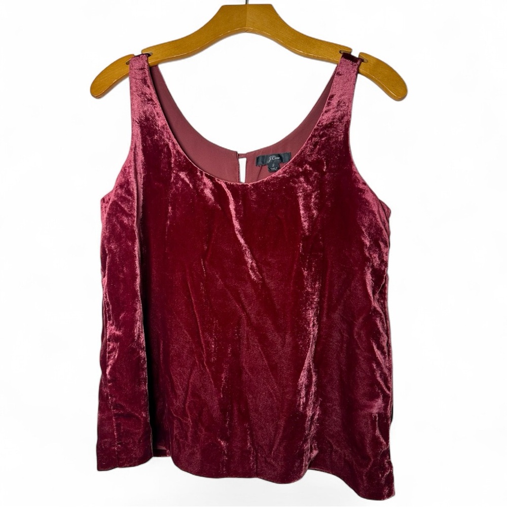 Whimsygoth J Crew Velvet Wine Tank Top Size 2